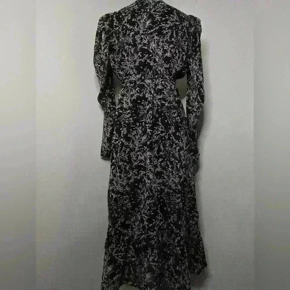 Lea & Viola Floral Ruffled Wrap Dress Size XS - Picture 9 of 11